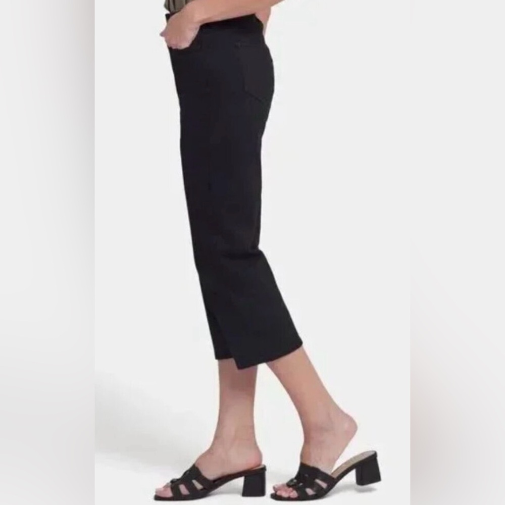 NYDJ Joni Capri Sz 6T Medium TALL black capri pants slimming NWOT Lift Tuck Tech